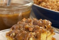Praline-Infused Bread Pudding with Luscious Caramel-Pecan Drizzle