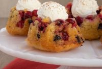 Decadent Mini Cranberry Chocolate Upside-Down Cakes