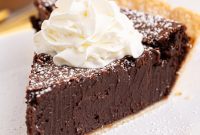 Molten Chocolate Fudge Pie