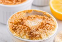 Silky Meyer Lemon Pudding Cakes