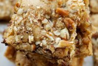Golden Toffee Nut Bars