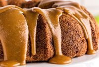 Aromatic Apple Spice Cake with Silky Caramel Glaze