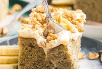 Golden Banana Cake with Velvety Cream Cheese Frosting