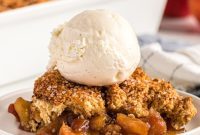 Caramelized Brown Sugar Apple Cobbler