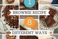 Eight Unique Brownie Creations from a Single Recipe