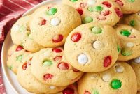 Festive M and M Cookie Delights