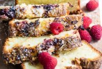 Decadent Raspberry Almond White Chocolate Loaf