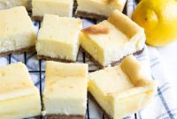 Zesty Limoncello Cheesecake Bars