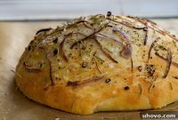 Rustic Onion and Rosemary Focaccia