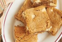 Peanut Butter White Chocolate Blondies