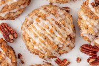 Glazed Cinnamon Swirl Scones