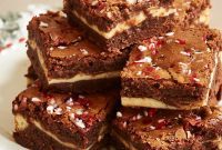 Mint Chocolate Cheesecake Brownies