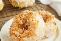 Sun-Kissed Coconut Cake Doughnuts