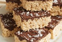 Decadent Salted Chocolate Brown Butter Crispy Treats