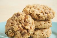 Decadent Peanut Butter Toffee Oat Cookies