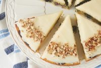 Blueberry Bliss Snack Cake with Cream Cheese Frosting