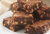 Fudgy Peanut Butter Chip Brownies