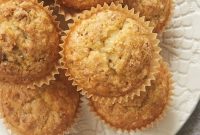Golden Brown Butter Coconut Pecan Muffins