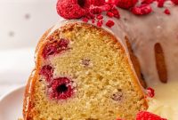Luscious White Chocolate Raspberry Bundt