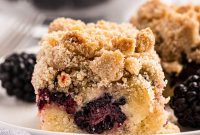 Luscious Blackberry Crumb Bars