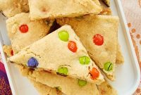 Soft and Chewy M&M Cookie Bars