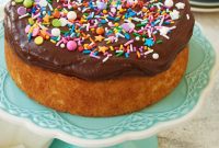 Classic Golden Yellow Cake with Silky Chocolate Frosting