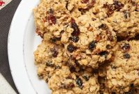Warm Spiced Winter Fruit Oat Cookies