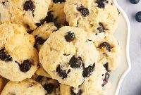 Blueberry Cloud Biscuits