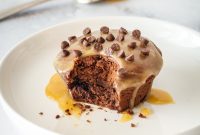 Decadent Chocolate Pound Cake Minis with Butterscotch Glaze