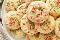 Pillowy Soft Festive Confetti Cookies