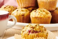 Luscious Raspberry Pistachio Muffins