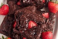 Strawberry Swirl Brownies