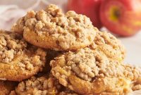 Autumn Apple Streusel Cookies