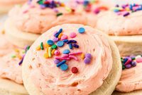 Pillowy Frosted Sugar Cookies