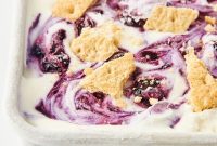 Velvet Blueberry Cheesecake Ice Cream