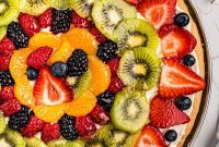 Vibrant Fruit Dessert Pizza