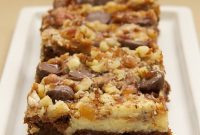 Toffee Pecan Cheesecake Swirl Brownies