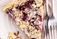 Rustic Raspberry Streusel Tart