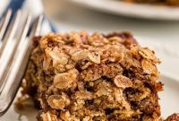 Homestyle Banana Oat Streusel Cake