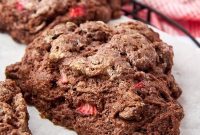 Decadent Chocolate Strawberry Scones