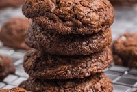 Velvety Chocolate Truffle Cookies with Sea Salt