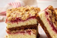 Luscious Strawberry Cheesecake Bars