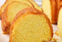 Golden Cornmeal Pound Cake