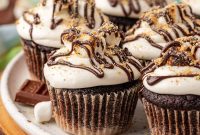 Fireside Crunch Cupcakes