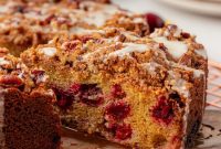 Tangy Cranberry Crumb Cake
