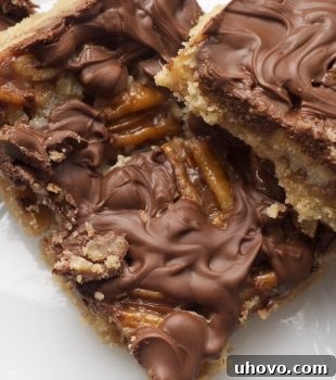You only need a handful of ingredients to whip up these simple, delicious Caramel and Chocolate Pecan Bars.