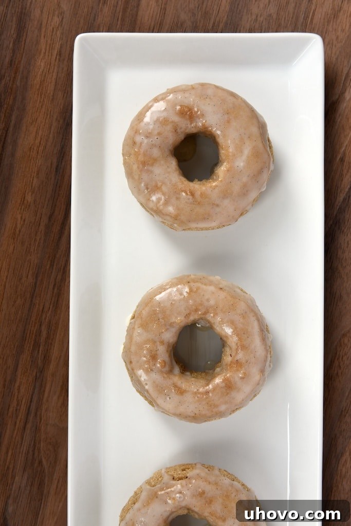 Delicious fall spices make these Spice Cake Doughnuts irresistible!