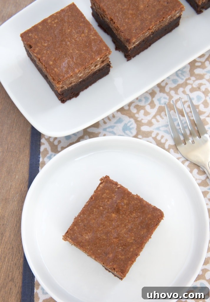 You don't have to choose between brownies and cheesecake with these luscious Chocolate Hazelnut Cheesecake Brownies! - Bake or Break