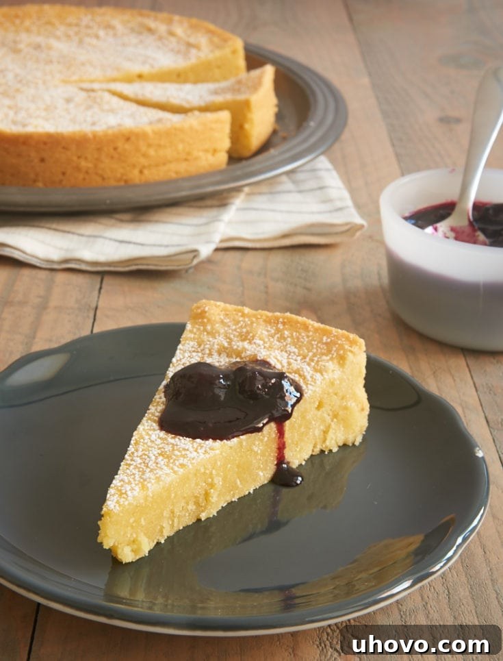 Elegant Almond Gâteau Breton, a French butter cake.
