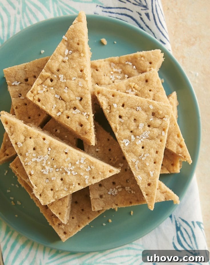 Golden brown Brown Sugar Shortbread cookies.
